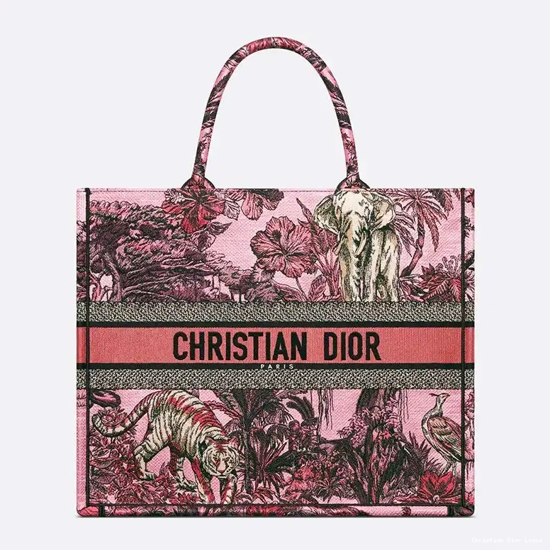 Cheap De Dior Canvas Motif Book Jouy Toile Tote Voyage Pink 0408 Luxury